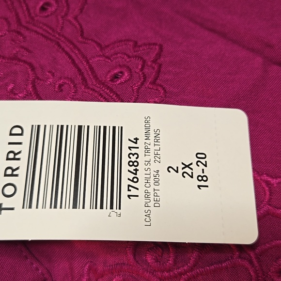 NWT Torrid Trapeze Challis Mini Dress - Picture 4 of 4